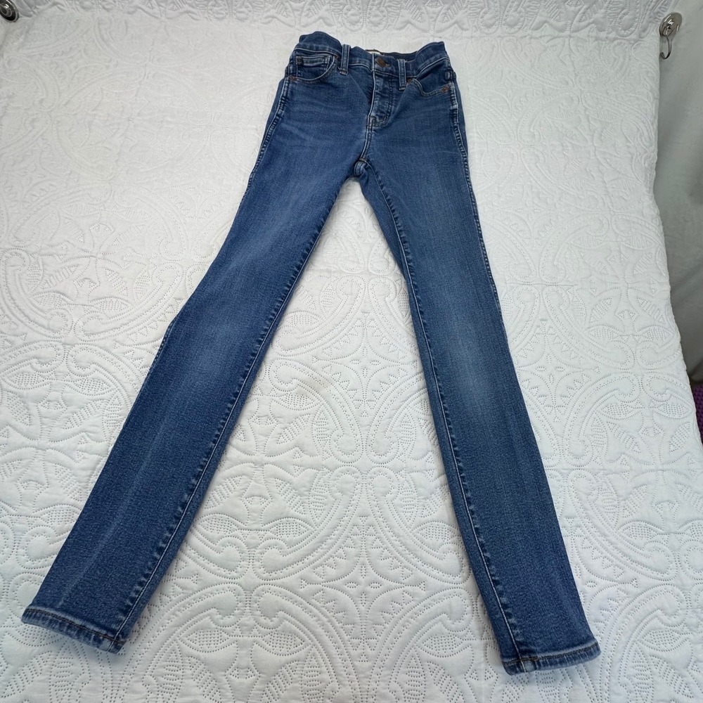 Madewell High Rise Skinny Jeans Medium Wash Blue Denim Size 23
